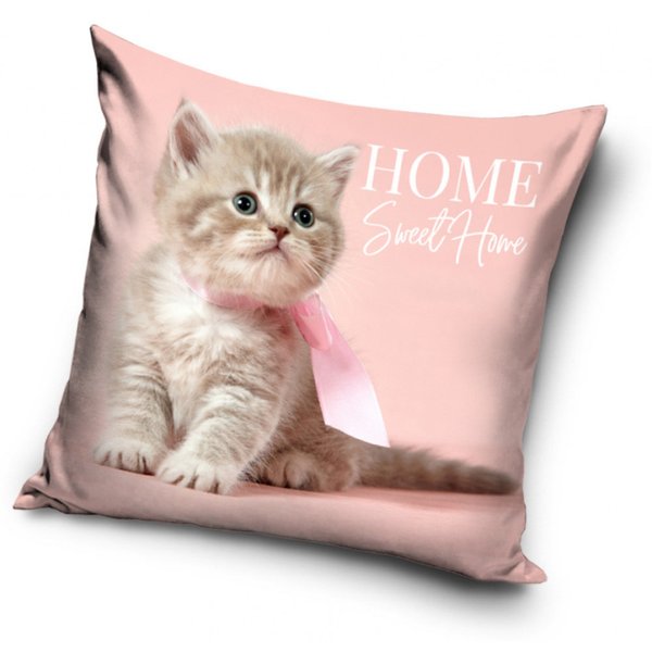 Kissa koristetyyny - Home, Sweet Home